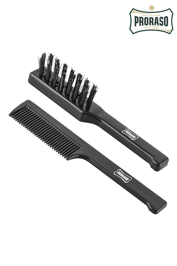 Proraso Moustache Comb & Beard Brush Set (R35291) | £7