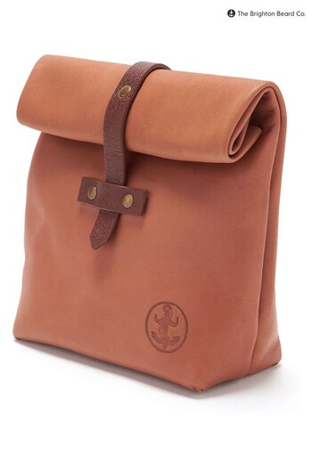 The Brighton Beard Co. Leather Roll Down Ditty Bag (R35401) | £35