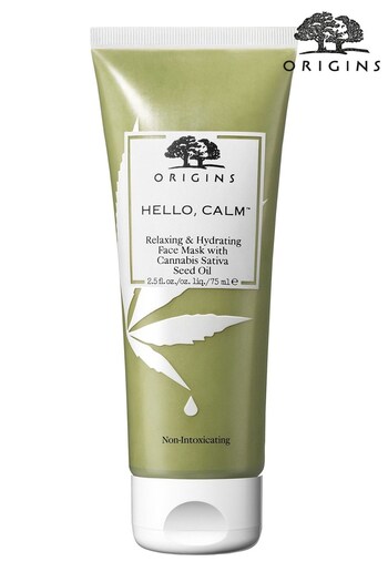 Origins Hello, Calm Relaxing  Hydrating Mask with Cannabis Sativa Seed Oil 75ml (R36038) | £29