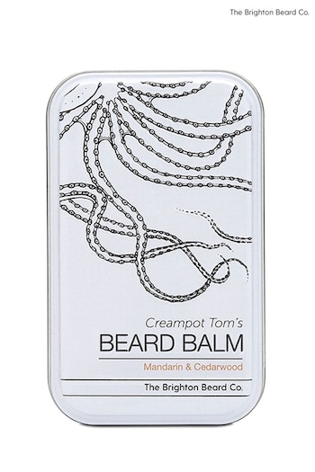The Brighton Beard Co. Creampot Toms Mandarin and Cedarwood Beard Balm, Handmade, Softening and Nourishing 80ml (R36820) | £22