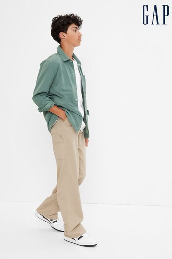 Gap Khaki/Green Cargo Carpenter Trousers (R39523) | £40