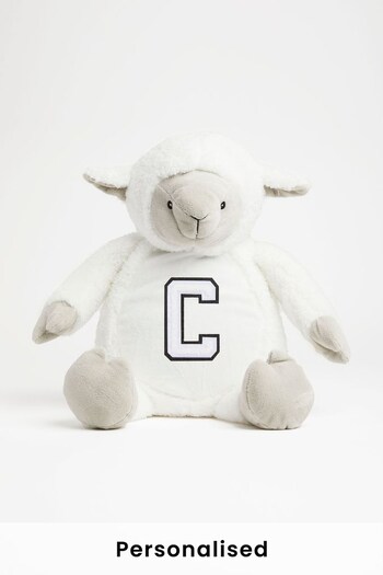 Personalised Soft Plush Lamb by Alphabet (R40037) | £28