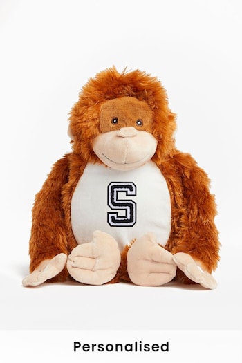 Personalised Soft Plush Orangutan by Alphabet (R40154) | £28