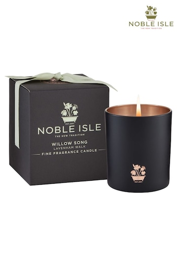 Noble Isle Clear Willow Song Single Wick Scented  Candle - Lavenham Walk - Soft, Whimsical (R40819) | £40