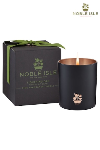 Noble Isle Clear Lightning Oak Single Wick Scented Candle - Forest Of Dean - Endurance & Courage (R40820) | £42