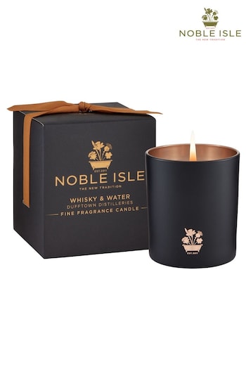 Noble Isle Clear Whisky & Water Single Wick Scented Candle - Dufftown Distilleries - Aromatic And Rich (R40821) | £42