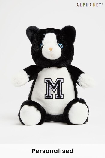 Personalised Soft Plush Mini Cat by Alphabet (R41179) | £16