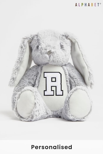 Personalised Soft Plush Mini Bunny by Alphabet (R41427) | £16