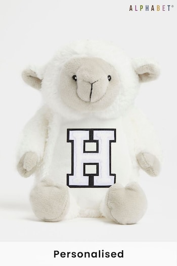 Personalised Soft Plush Mini Lamb by Alphabet (R41428) | £16