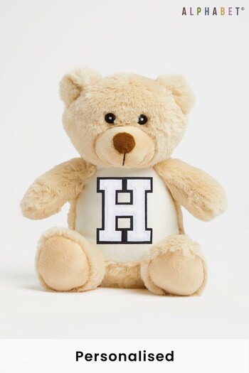 Personalised Soft Plush Mini Teddy by Alphabet (R41506) | £16
