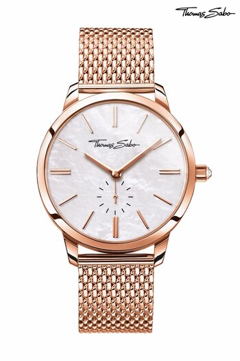 Thomas Sabo Rose Gold Glam Spirit Watch (R45070) | £229