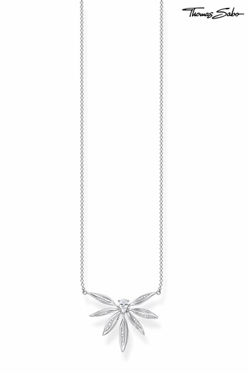 Thomas Sabo Silver Magic Garden Leaf Necklace (R45080) | £119