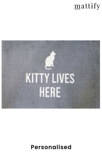 Personalised Cat Doormat by Mattify (R45719) | £59