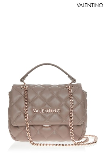Valentino Bags Taupe Ocarina Quilted Crossbody Bag (R47756) | £105