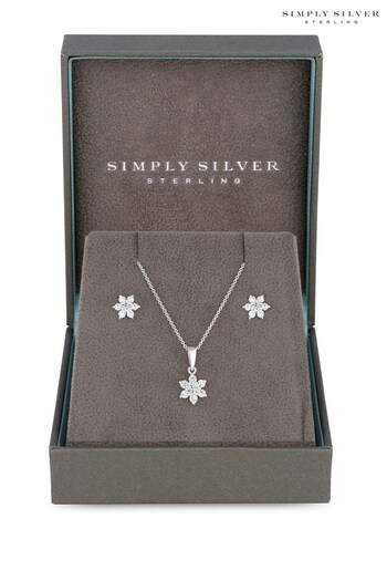 Simply Silver Silver Necklace Star Matching Set - Gift Boxed (R49323) | £32