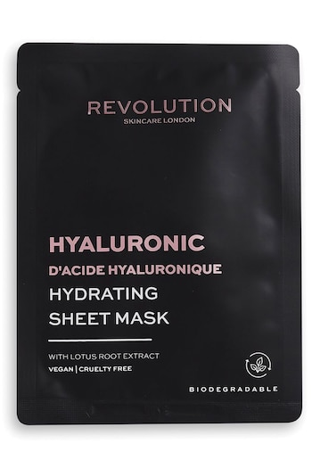 Revolution Skincare Biodegradable Hydrating Hyaluronic Acid Sheet Mask 5 Pack (R50707) | £8