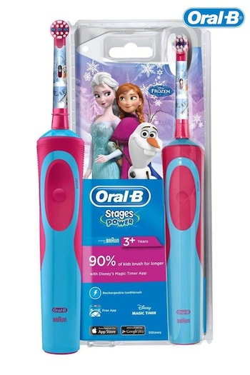Oral-B Stages Power Kids Rechargeable Electric Toothbrush featuring Disney Frozen (R53352) | £40
