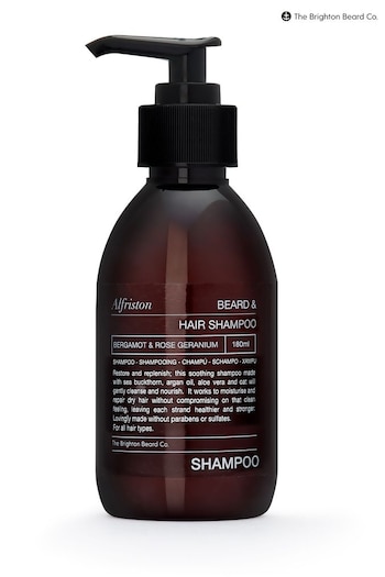 The Brighton Beard Co. Alfriston Bergamot and Rose Geranium Beard and Hair Shampoo (R55711) | £17