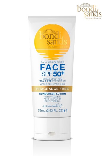 Bondi Sands SPF 50+ Fragrance Free Sunscreen Lotion for Face 75ml (R56021) | £8