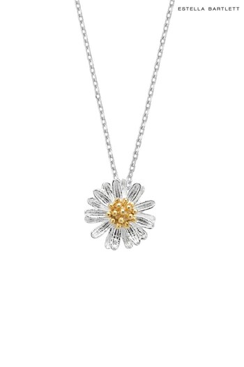 Estella Bartlett Silver Wildflower Necklace (R56812) | £24