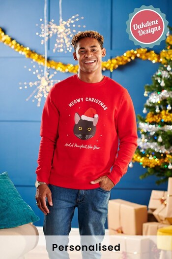 Personalised Men's Cat Breed Christmas Jumper by Oakdene Designs (R56977) | £30