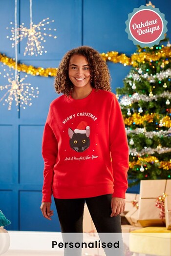 Personalised Women's Cat Breed Christmas Jumper by Oakdene Designs (R56978) | £30
