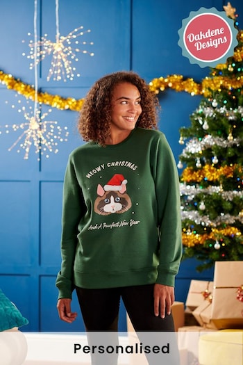 Personalised Women's Cat Breed Christmas Jumper by Oakdene Designs (R56980) | £30