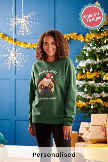 Personalised Women's Dog Breed Christmas Jumper by Oakdene Designs (R56986) | £30