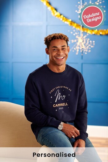 Personalised Mr First Christmas Jumper by Oakdene Designs (R56999) | £30
