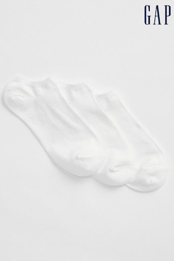 Gap White Basic Ankle Socks 3-Pack (R57108) | £10