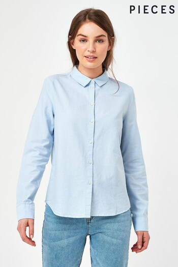 Pieces Blue Classic Oxford Workwear Shirt (R60843) | £30