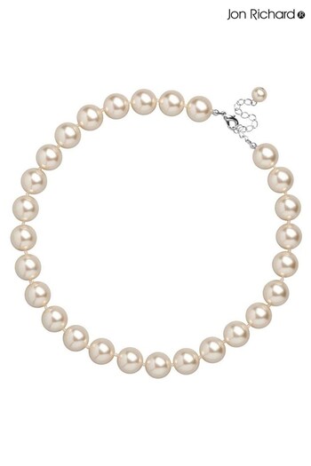 Jon Richard Silver Plated Pearl Necklace (R61475) | £20