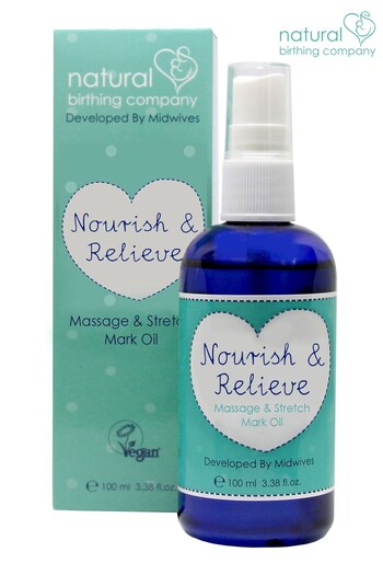 Natural Birthing Company Nourish & Relieve Massage and Stretchmark Oil 100ml (R62447) | £11