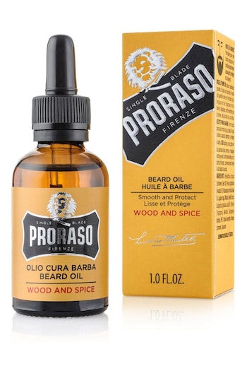 Proraso Beard Oil Wood & Spice 30ml (R62611) | £14.50