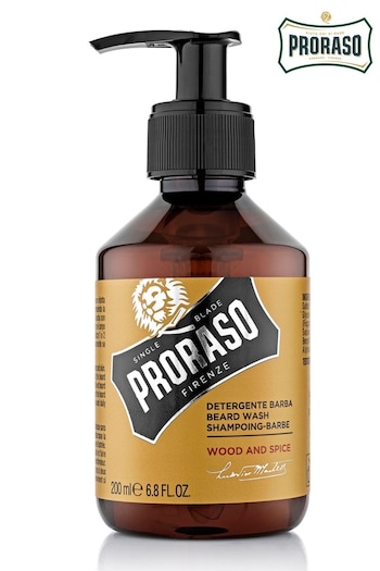 Proraso Beard Wash Wood & Spice 200ml (R62612) | £14.50