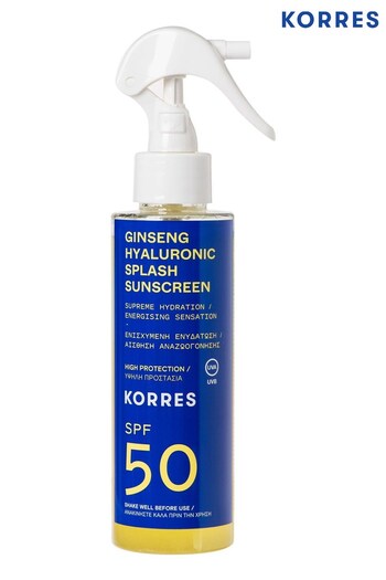 Korres Ginseng Hyaluronic Splash Sunscreen SPF 50 (R63336) | £26