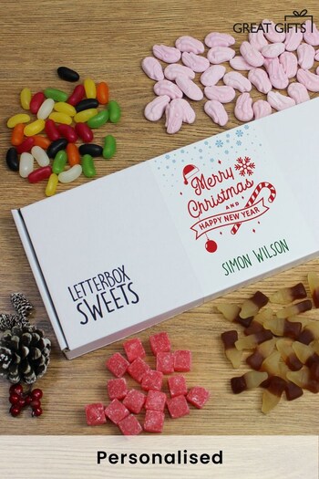 Personalised Merry Christmas Letterbox Sweets by Great Gifts h (R63475) | £13