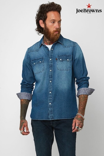 Joe Browns Blue Loved And Lived In Denim Shirt (R63966) | £45