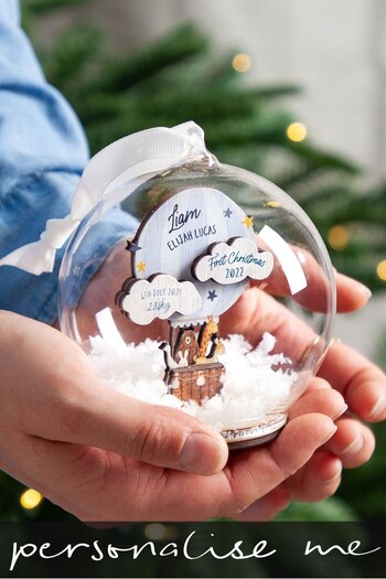 Personalised First Christmas Bauble by No Ordinary Gift (R64252) | £35