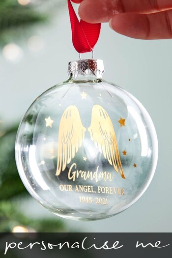 Personalised Foiled Memorial Bauble by No Ordinary Gift (R64271) | £30