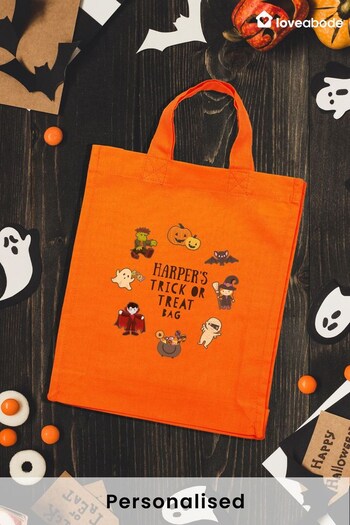 Personalised Halloween Trick or Treat Bag by Loveabode (R64319) | £10
