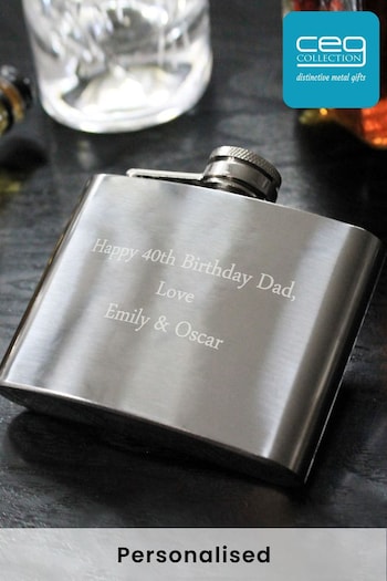 Personalised 4oz Hip Flask by CEG Collection (R64939) | £10