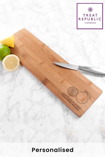 Personalised Gin and Tonic Chopping Board  by Treat Republic (R65572) | £19