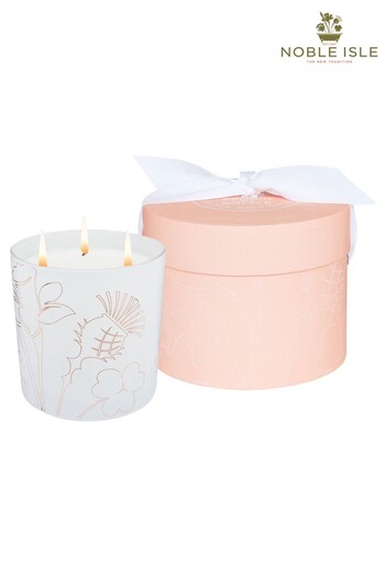 Noble Isle Clear Creme de Rhubarb 3 Wick Scented Candle (R66028) | £85