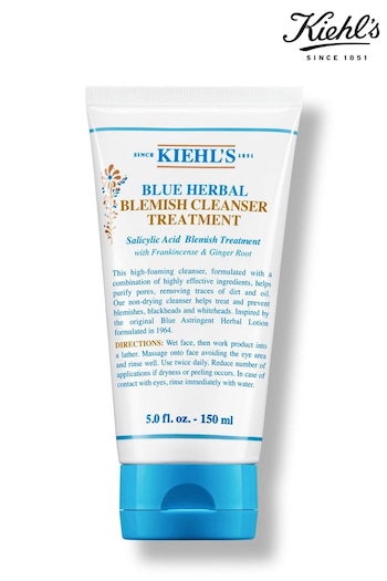 Kiehl's Blue Herbal Blemish Cleanser Treatment 150ml (R66417) | £24