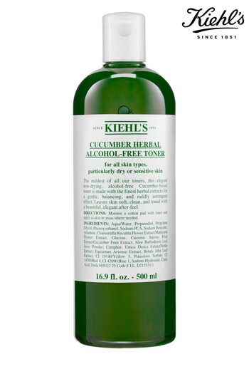 Kiehl's Cucumber Herbal Alcohol-Free Toner 500ml (R66429) | £33