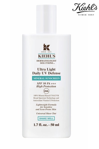 Kiehl's Ultra Light Daily UV Defense Mineral Sun Cream SPF50 50ml (R66482) | £38