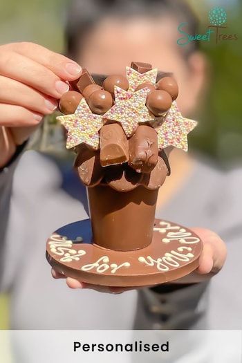 Personalised Mini Belgian Chocolate Smash Pot by Sweet Trees (R69924) | £22
