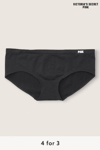 Victoria's Secret PINK Pure Black Hipster Seamless Knickers (R71712) | £9