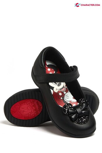 Character Black - Disney Minnie Mouse Girls School Shoes (R71968) | £26
